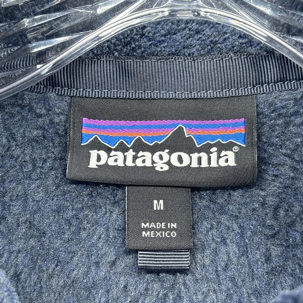Patagonia Pullover Womens Medium Blue Re Tool Snap T Polartec Fleece Jacket